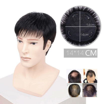 Helps you regain your confidence🙎Easy to wear and very secure 🙎Male Bald Head Wig Cover