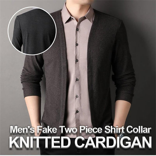 💥Sale 68% off🍃Men's False two-piece knit shirt