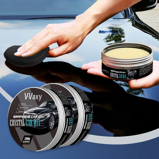 Polishing Solid Wax for Black Cars with Sponge