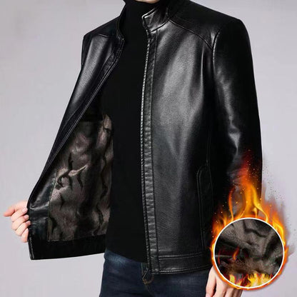 ❄️Winter Specials 50% off❄️Men’s Warm Plush Lining Leather Jacket