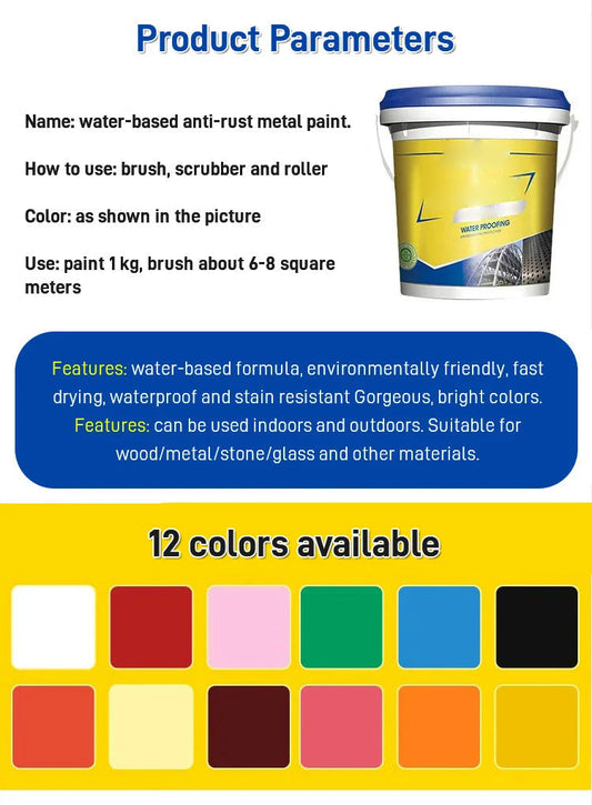 Eco-Friendly, Durable: Add Charm to Your Metal Furniture with Water-Based Metal-Water-based rust-proof paint metal paint