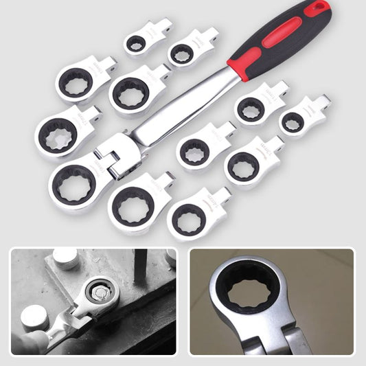 12pcs Quick-change Ratchet Wrench Kit